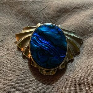 Vintage Silver Leaf Brooch